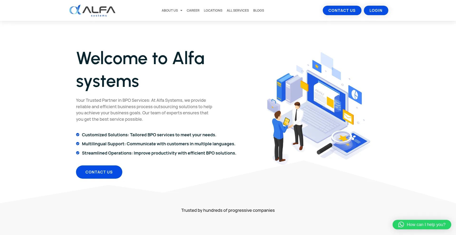 Website screenshot of Alfasystemscv.com