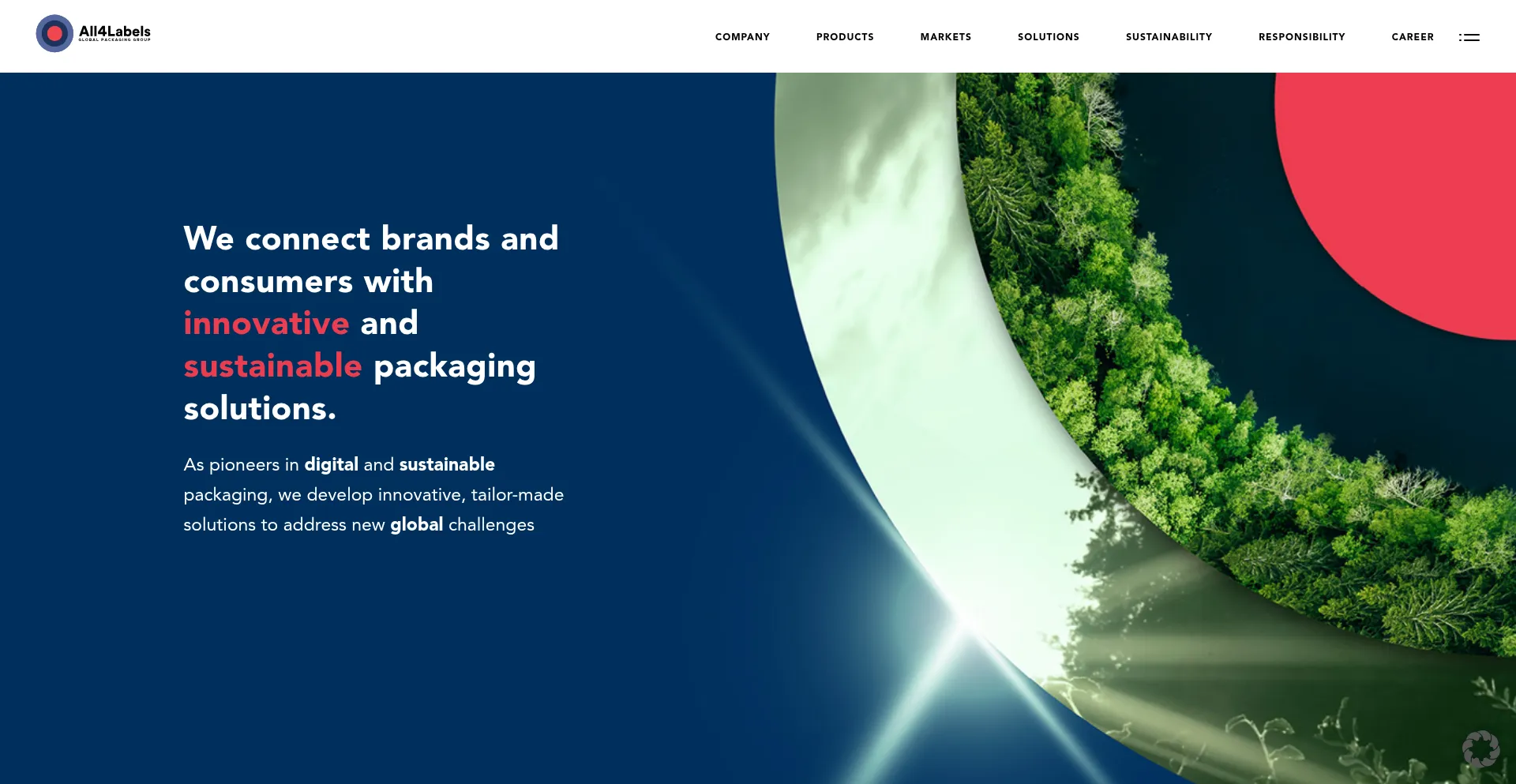 Website screenshot of All4labels.com