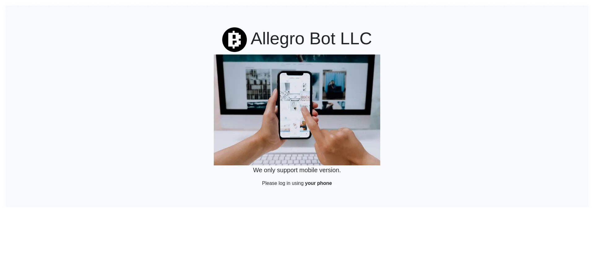 Website screenshot of Allebot.top