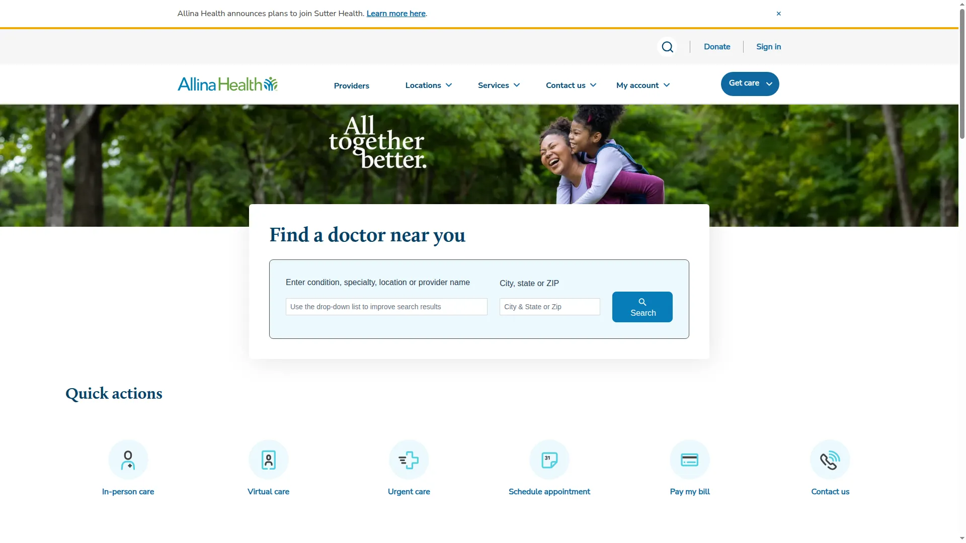 Allinahealth.org