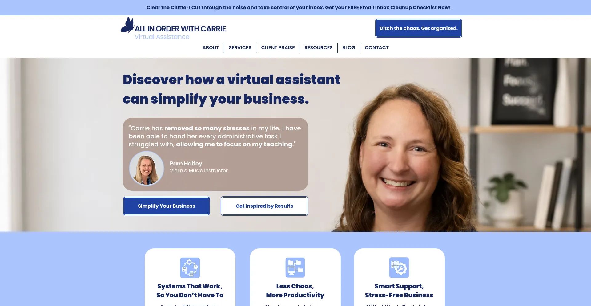 Allinorderwithcarrie.com