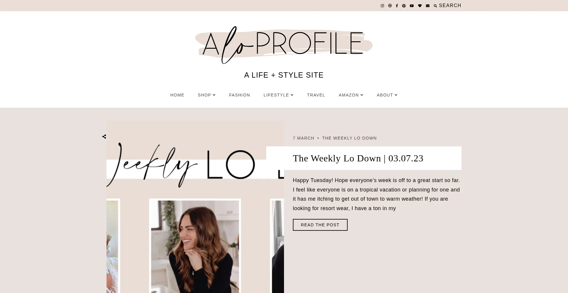 Website screenshot of Aloprofile.com