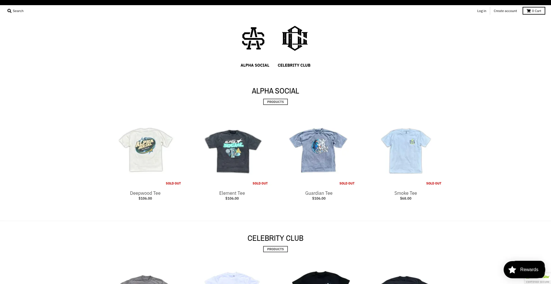Website screenshot of Alphasocial.us
