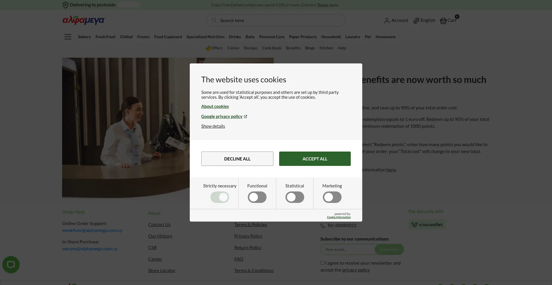 Website screenshot of Alphsga.com