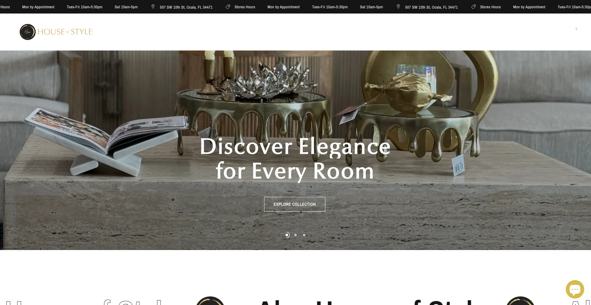 Website screenshot of Alvaboutique.com