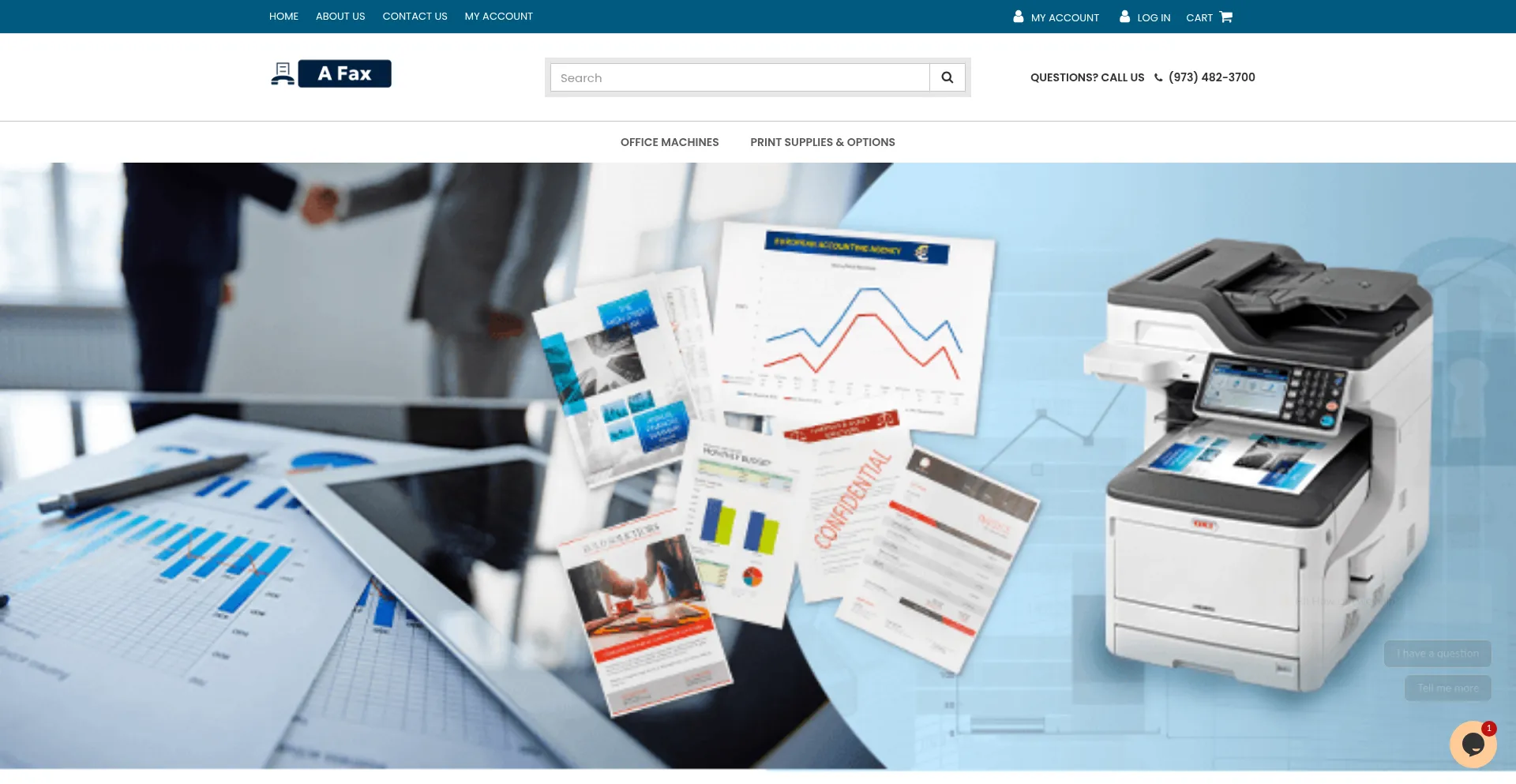 Website screenshot of Amatteroffax.com