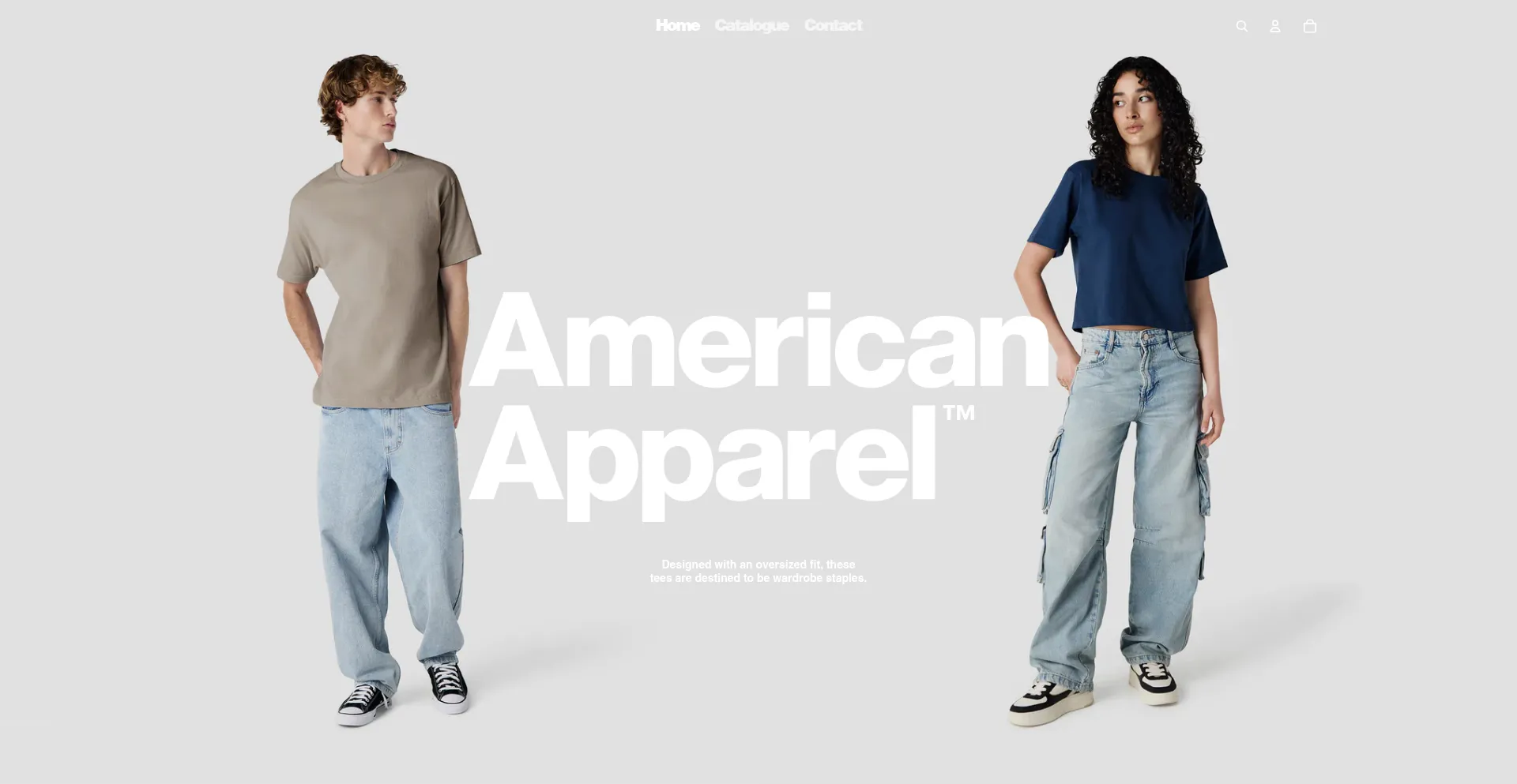Website screenshot of Americanapparelnz.co.nz