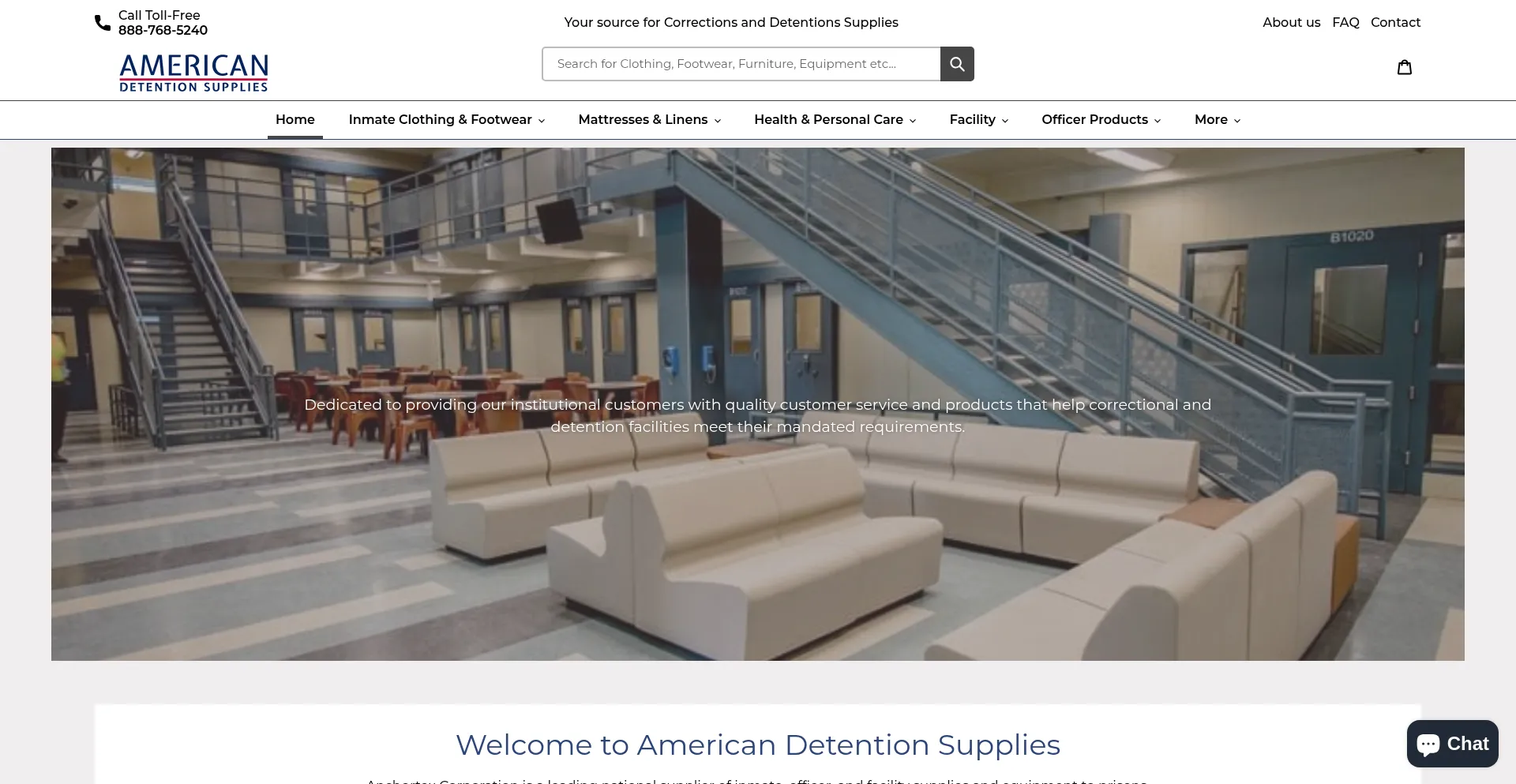 Americandetentionsupplies.com