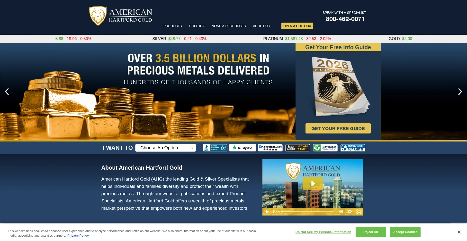Americanhartfordgold.com