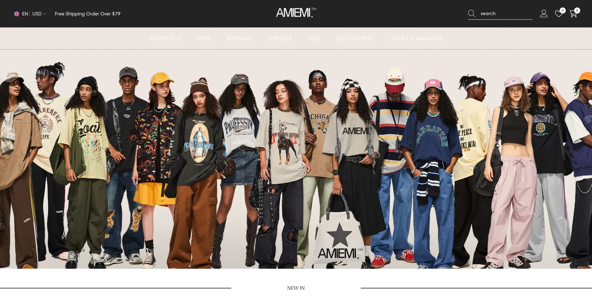 Website screenshot of Amiemi.com