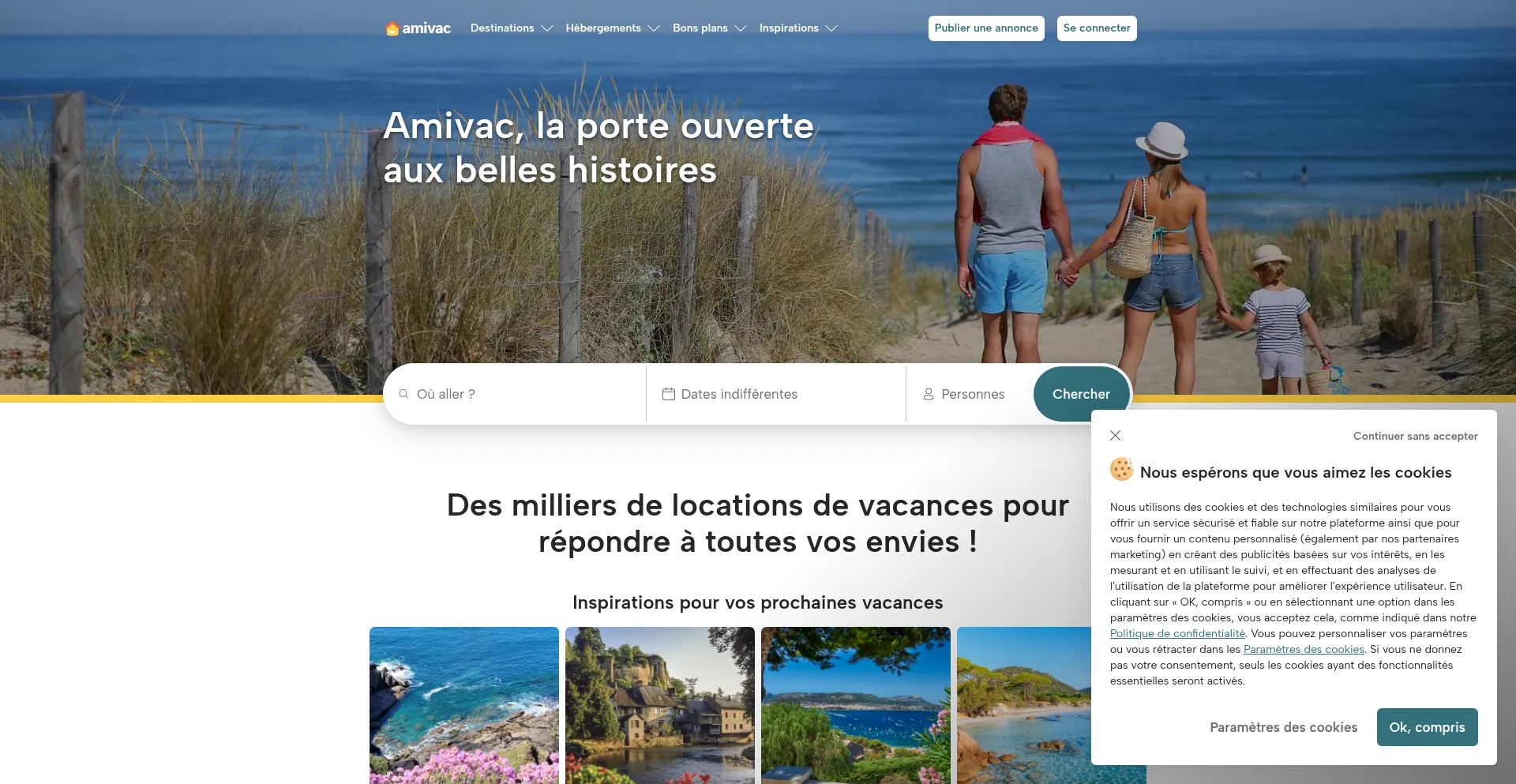 Website screenshot of Amivac.com