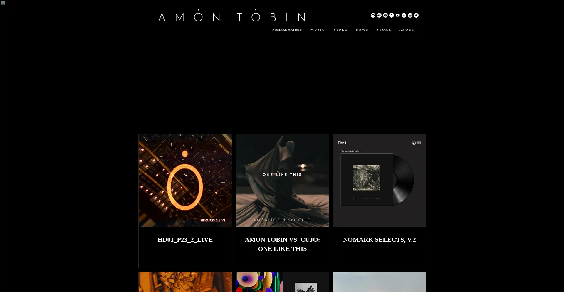 Website screenshot of Amontobin.com