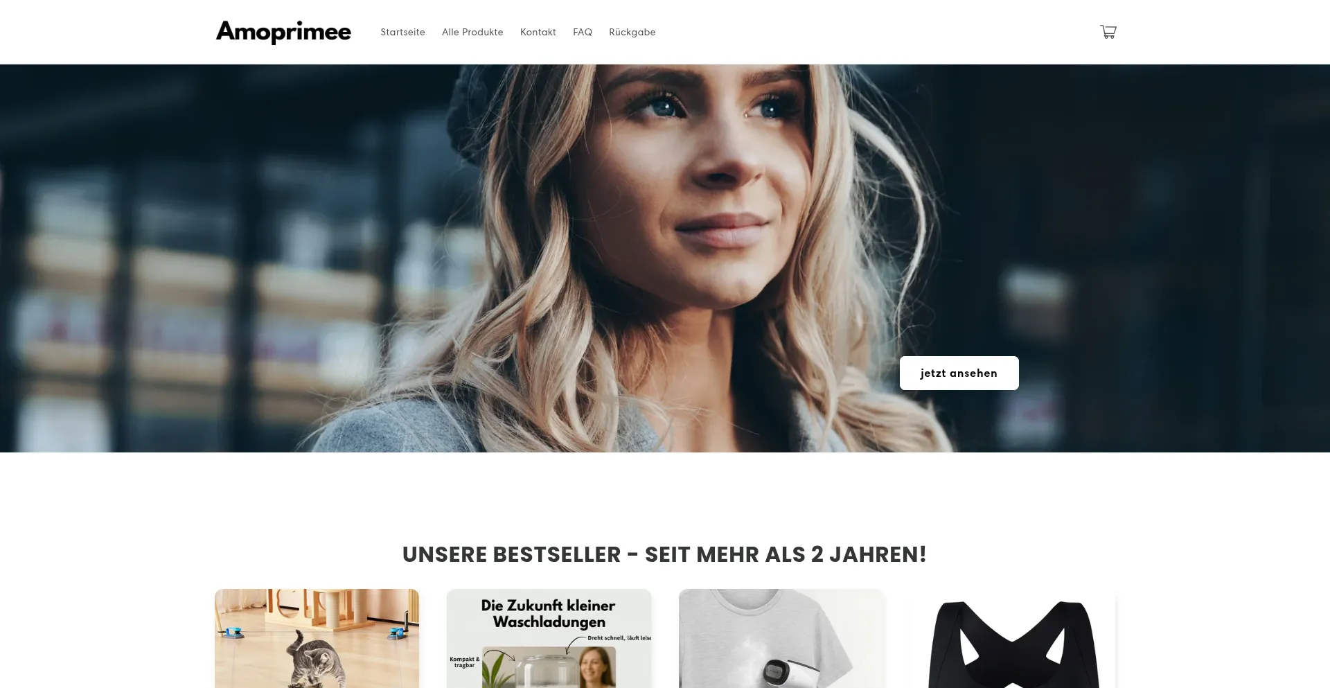Website screenshot of Amoprimee.de