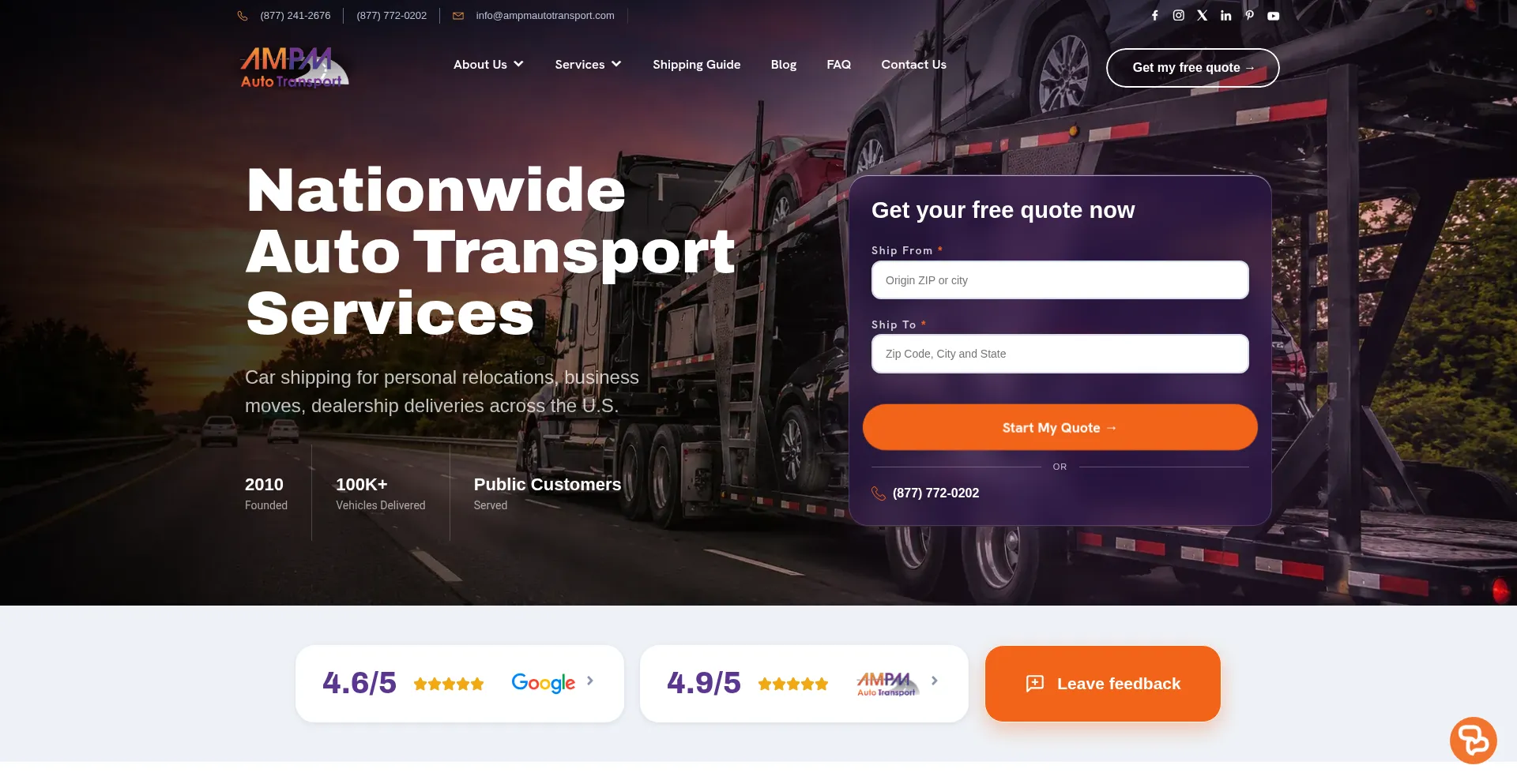 Ampmautotransport.com