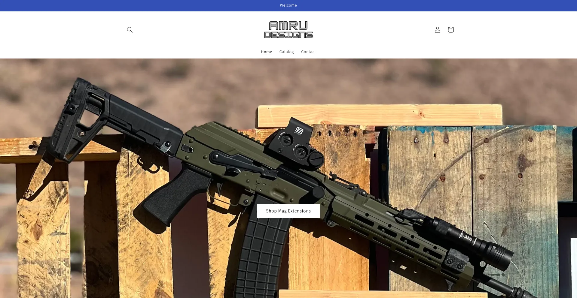 Website screenshot of Amrudesigns.com