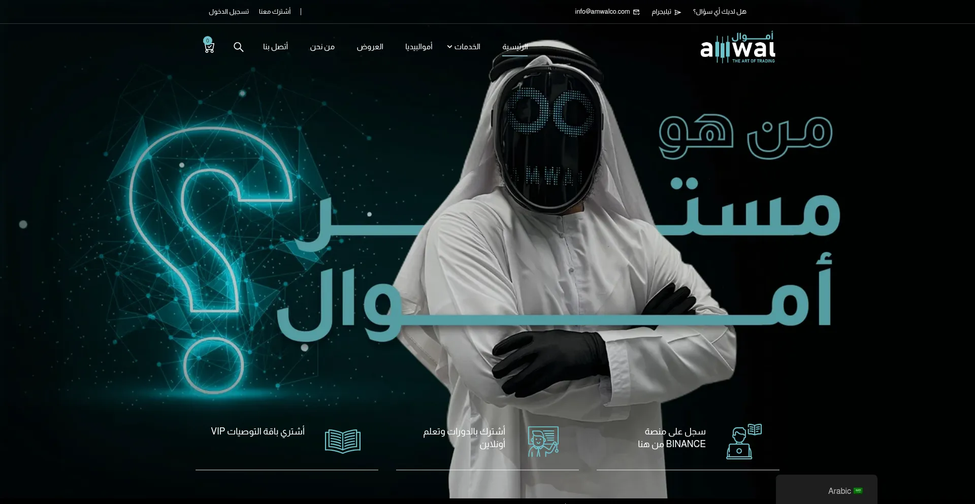 Website screenshot of Amwalco.com