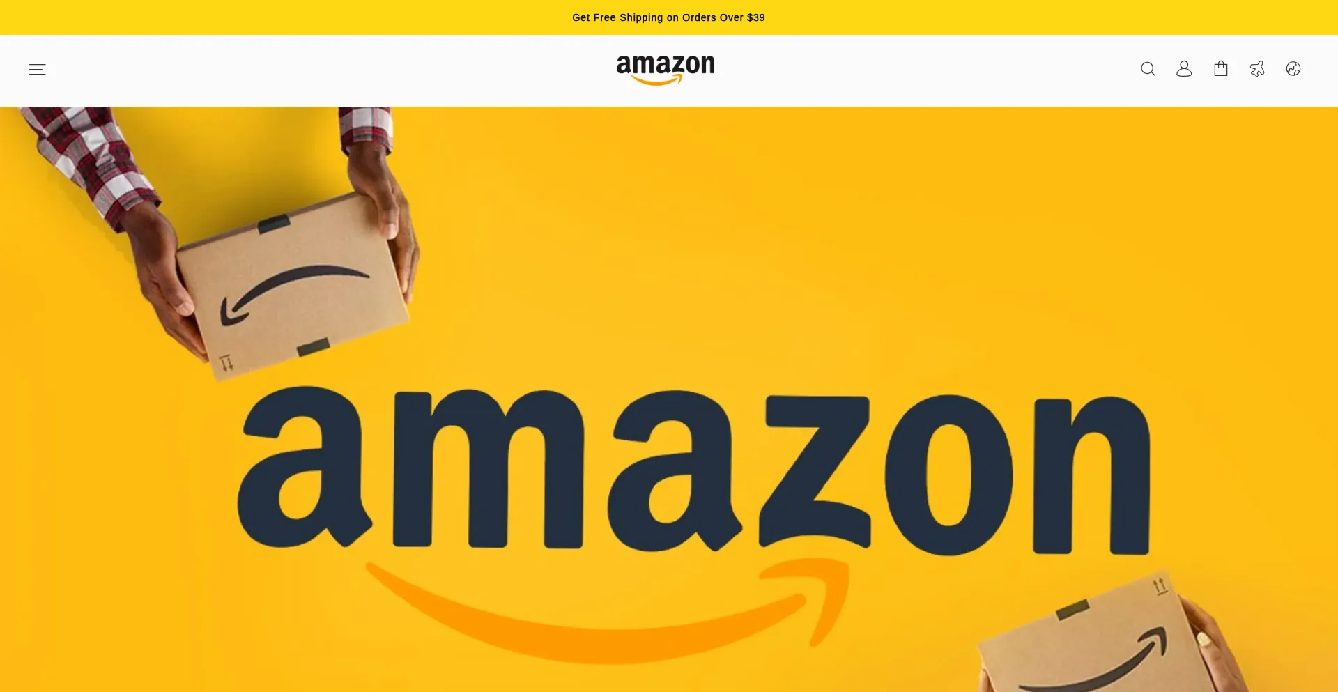 Website screenshot of Amzwarehousesale.shop