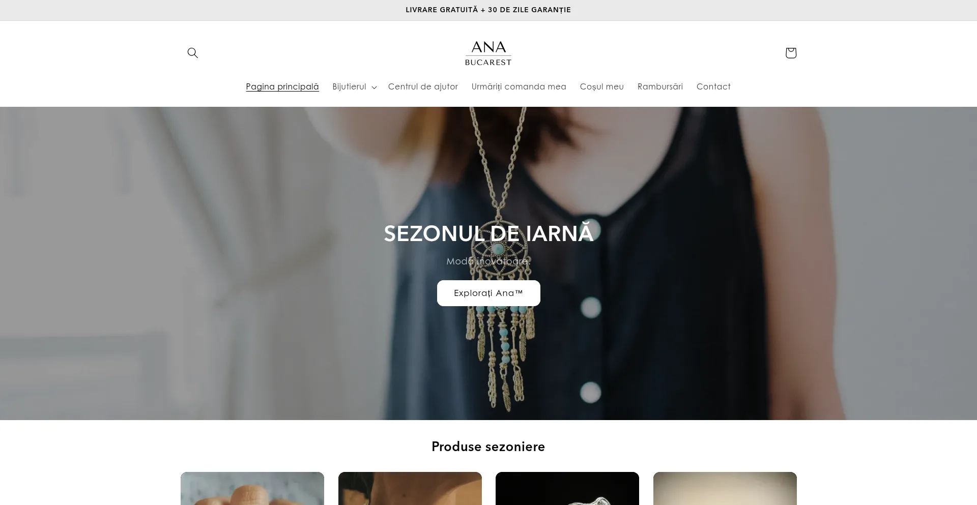 Website screenshot of Anabucarest.com