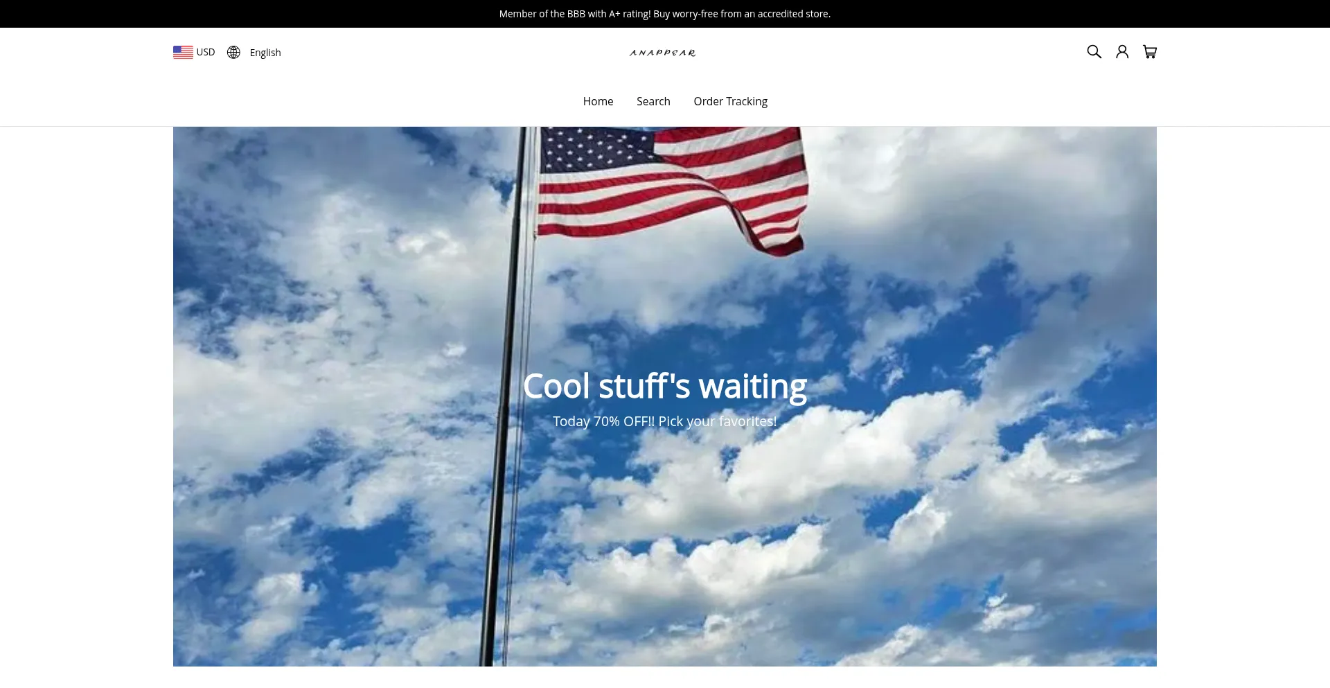 Website screenshot of Anappear.com