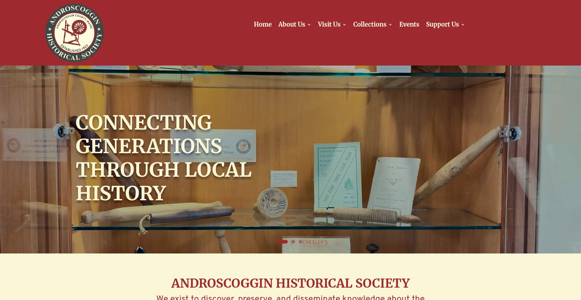 Website screenshot of Androhistory.org