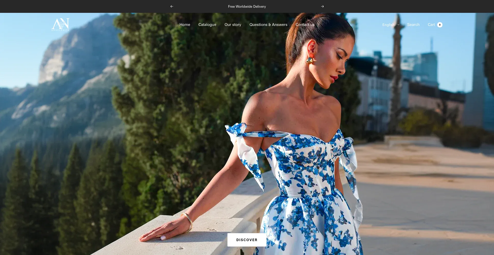 Website screenshot of Angelenita.com