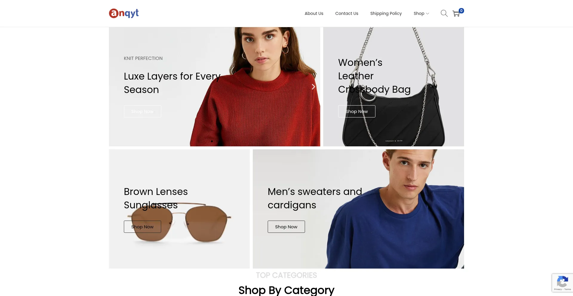 Website screenshot of Anqyt.com