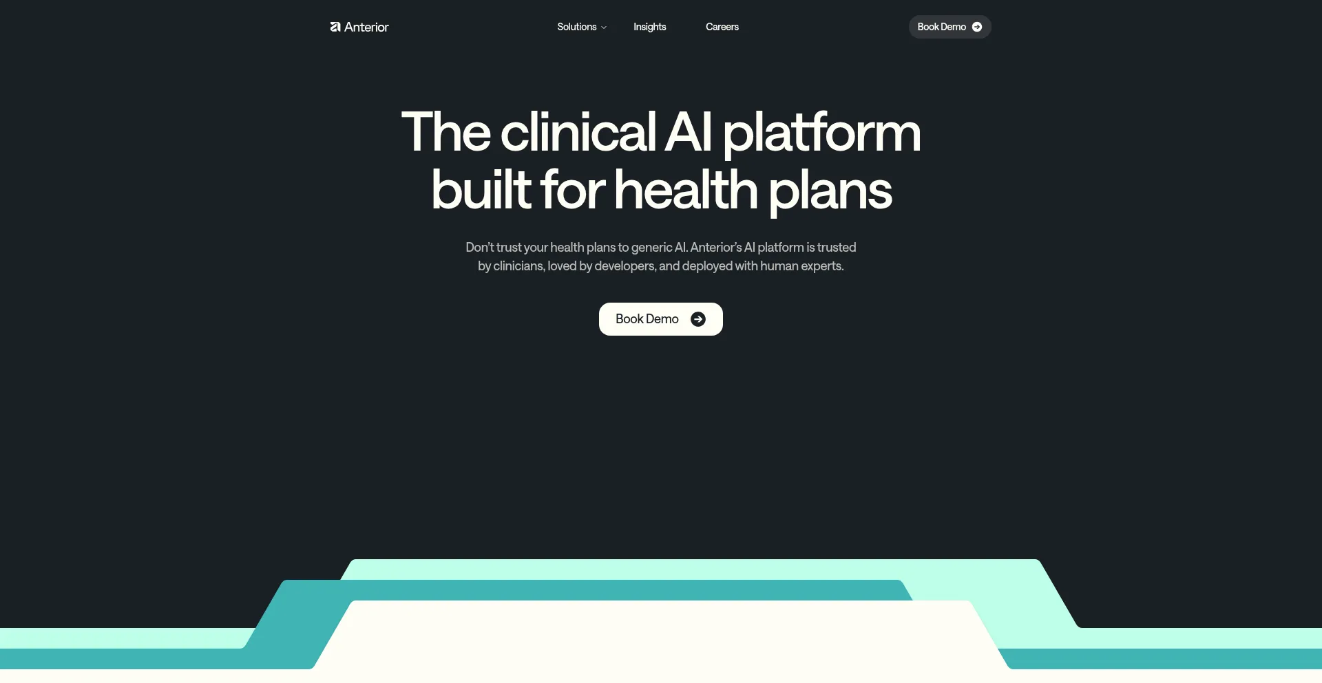 Website screenshot of Anterior.com