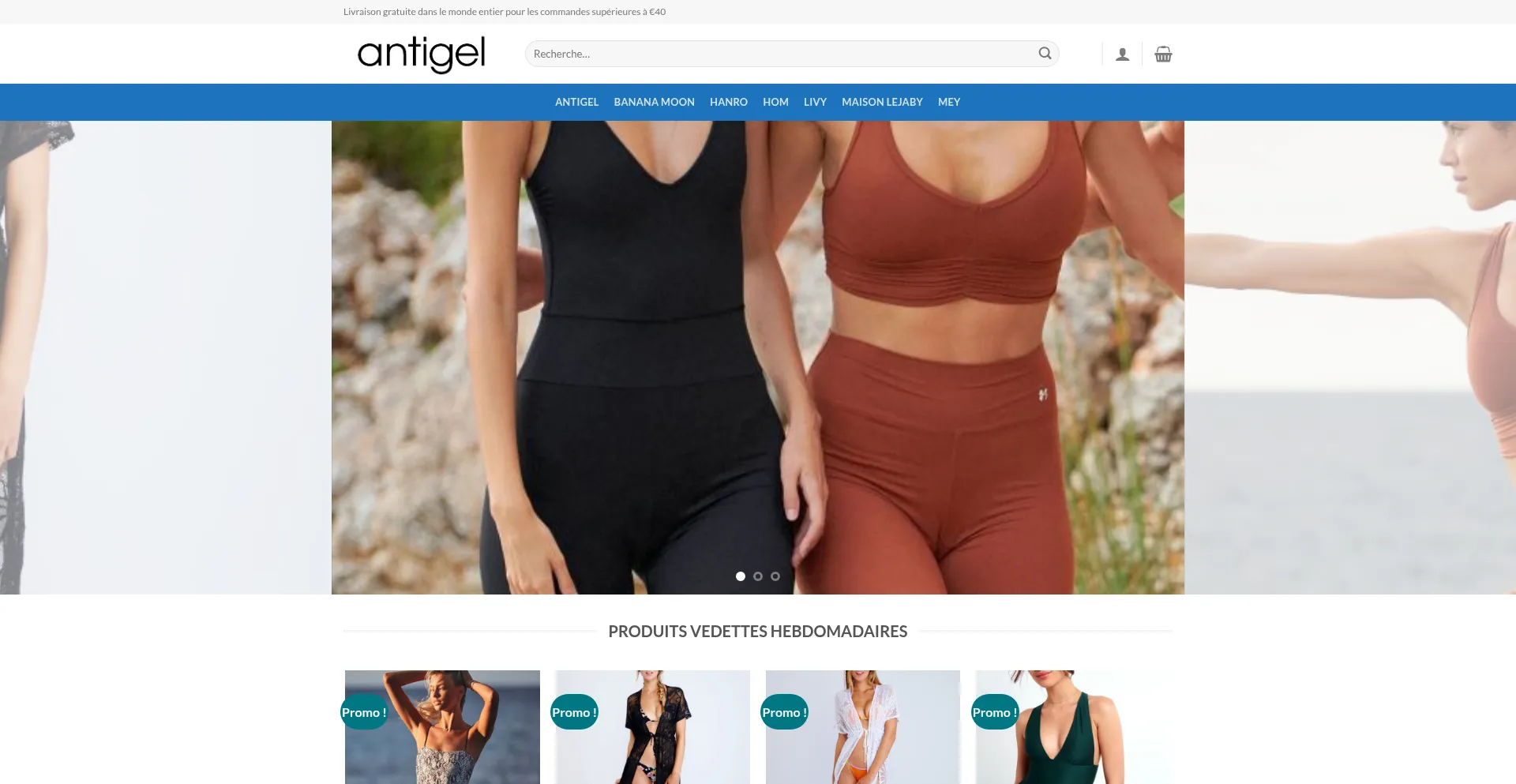 Website screenshot of Antigellin.shop