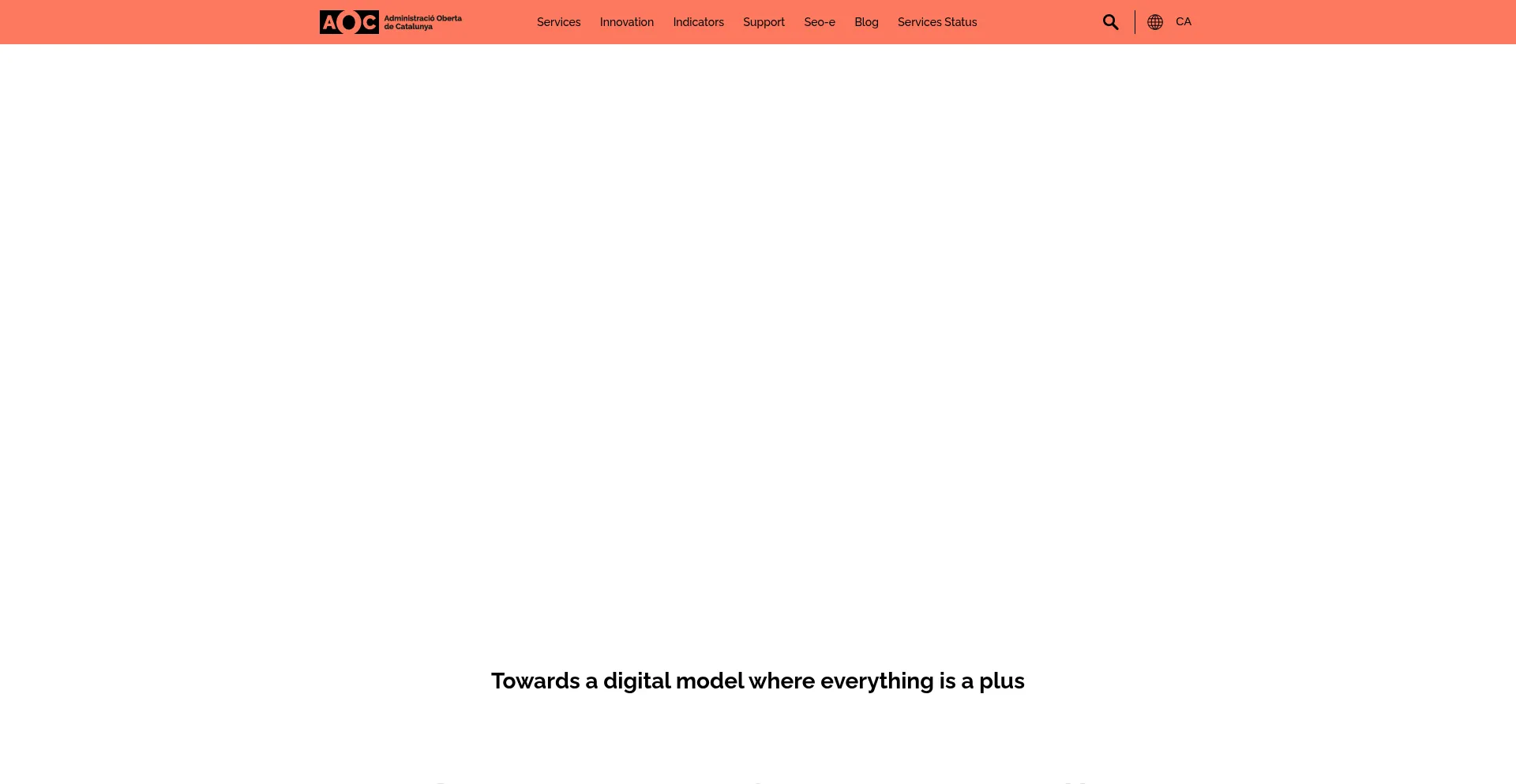 Website screenshot of Aoc.cat