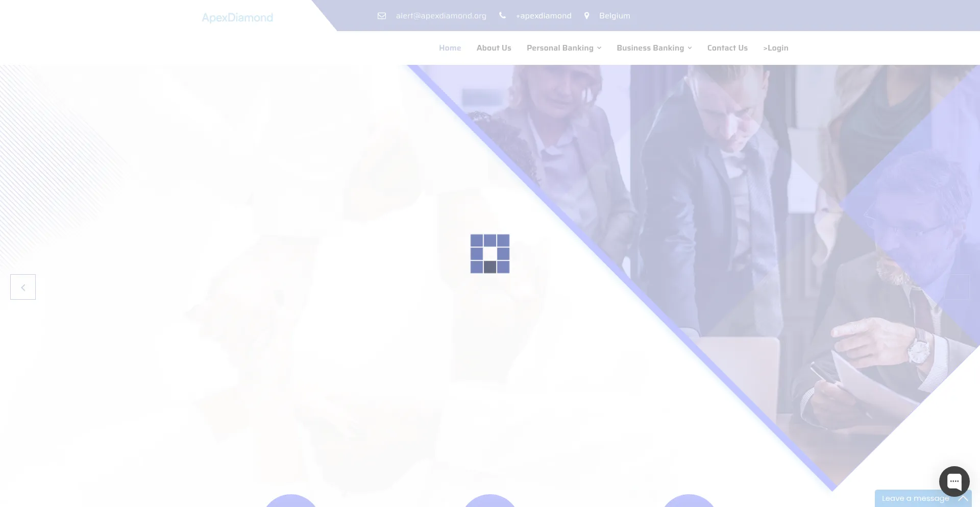 Website screenshot of Apexdiamond.org