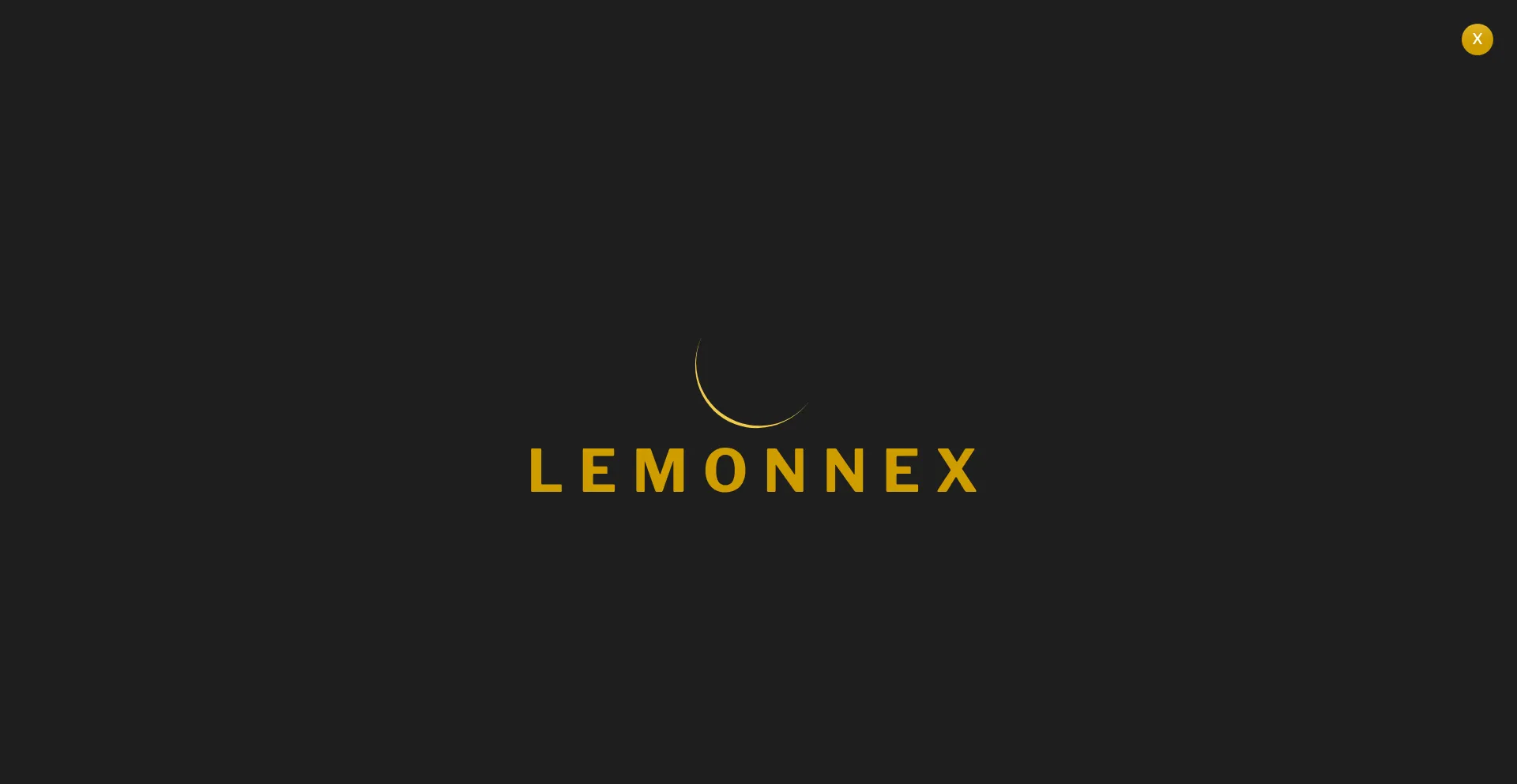 Website screenshot of App.lemonnex.com