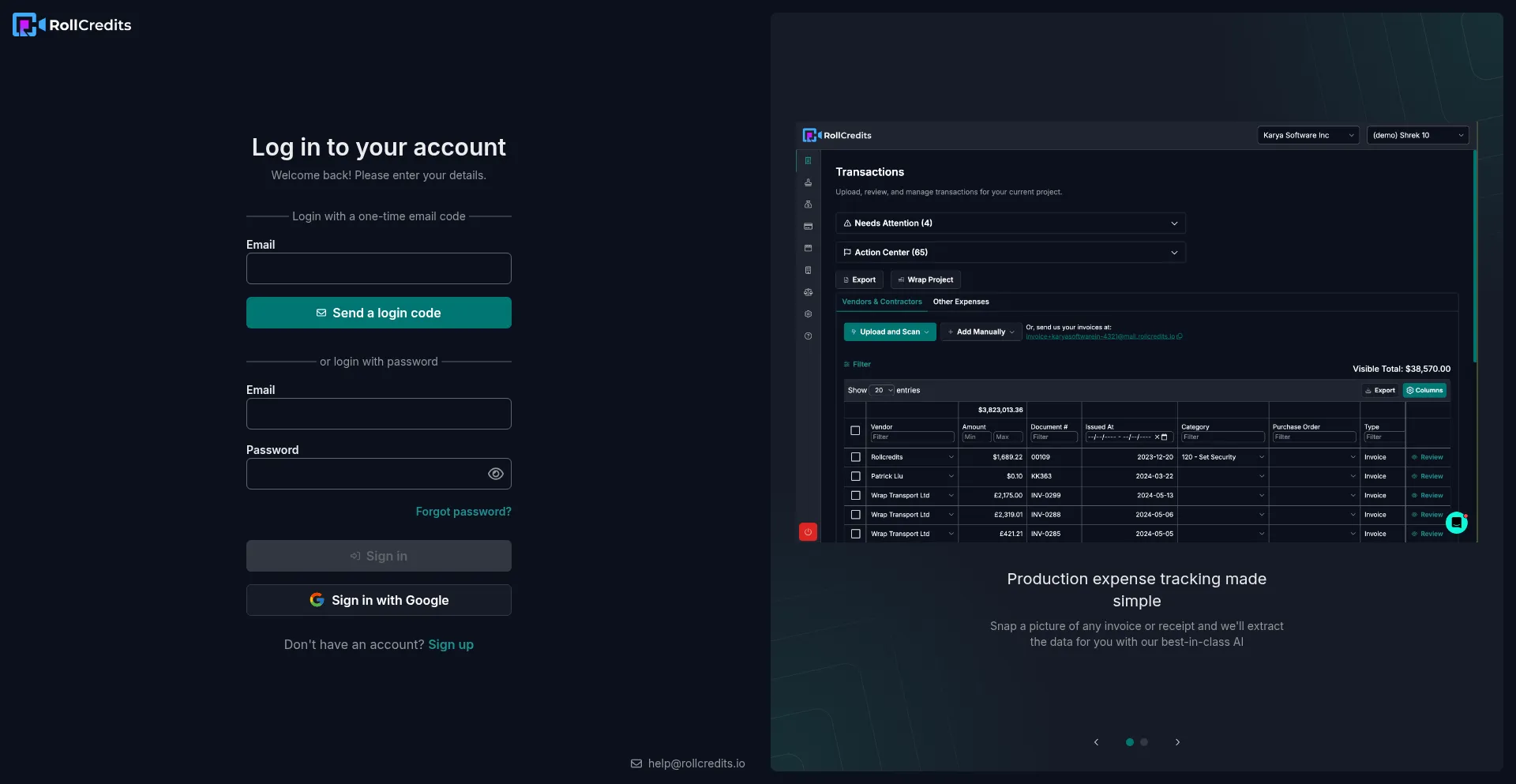 App.rollcredits.io