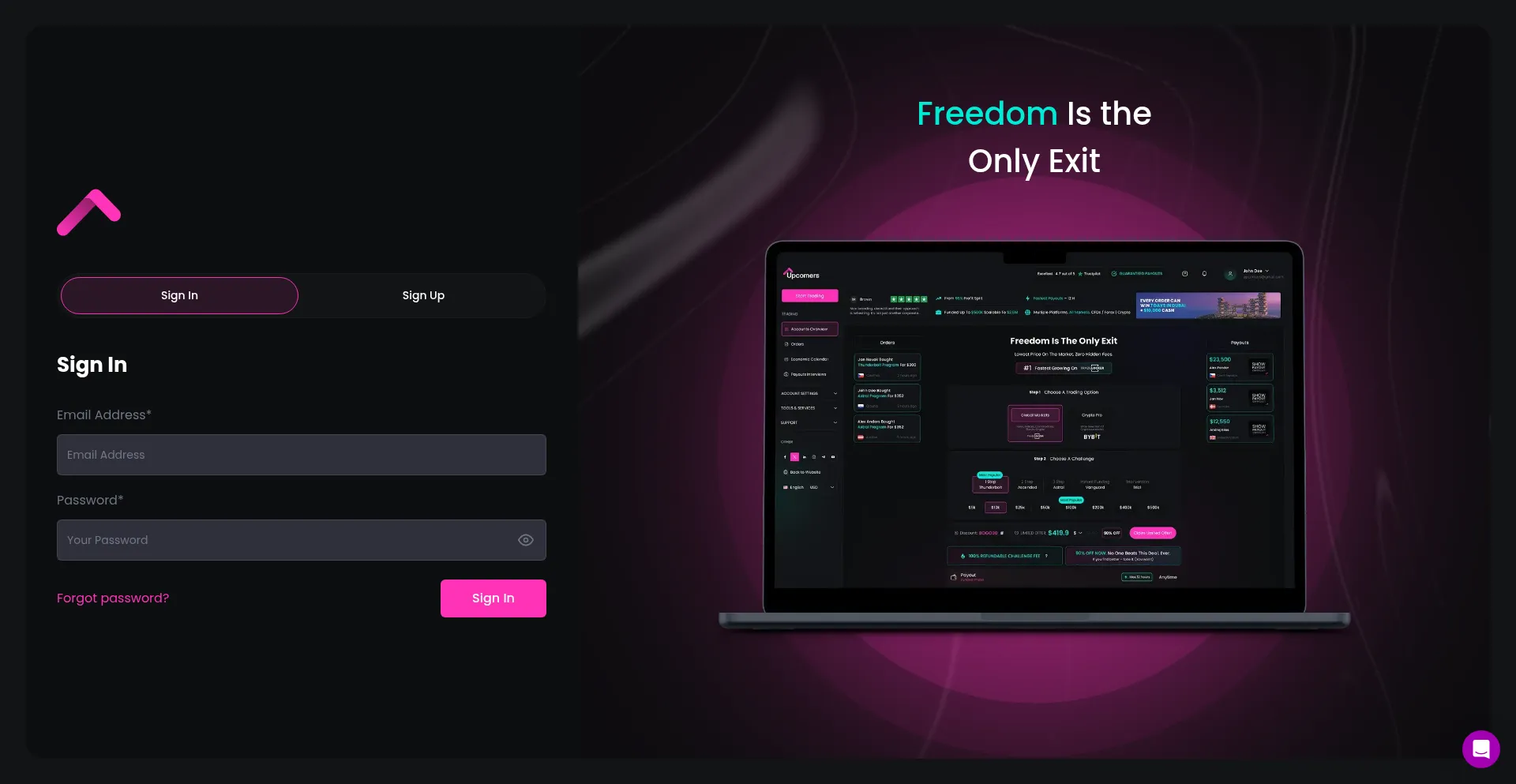 App.upcomers.com