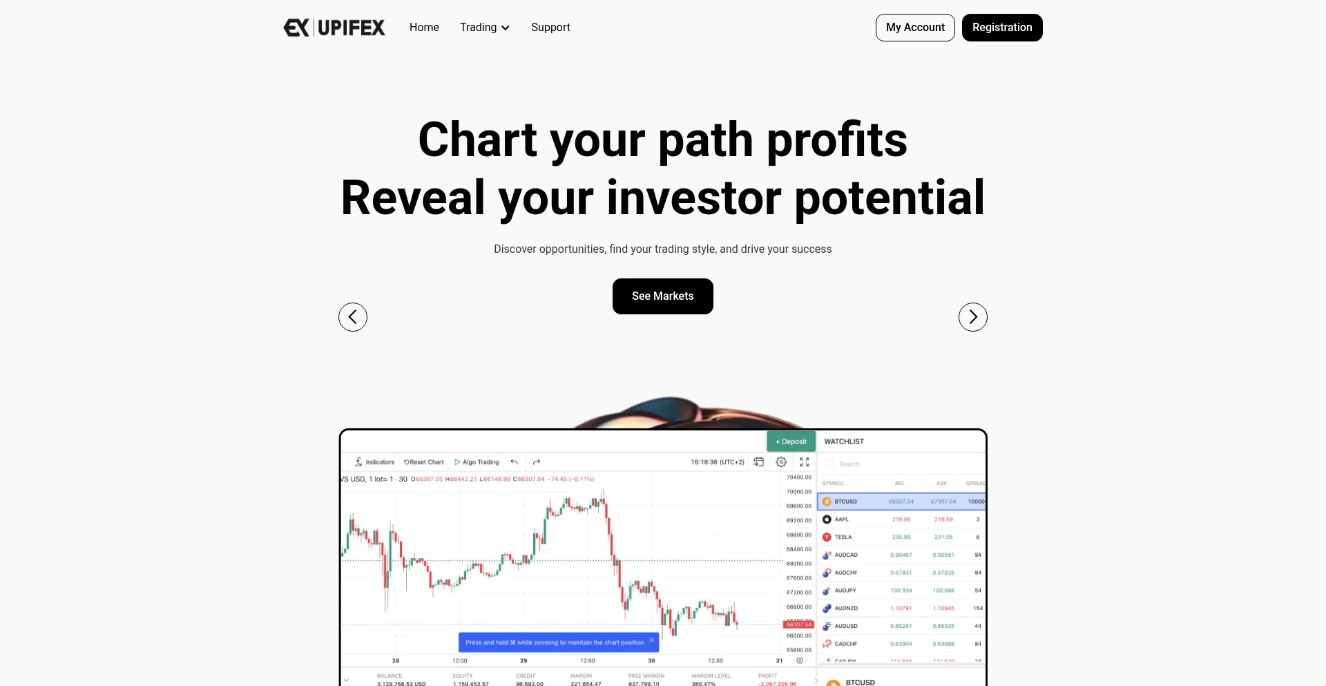Website screenshot of App.upifex.com