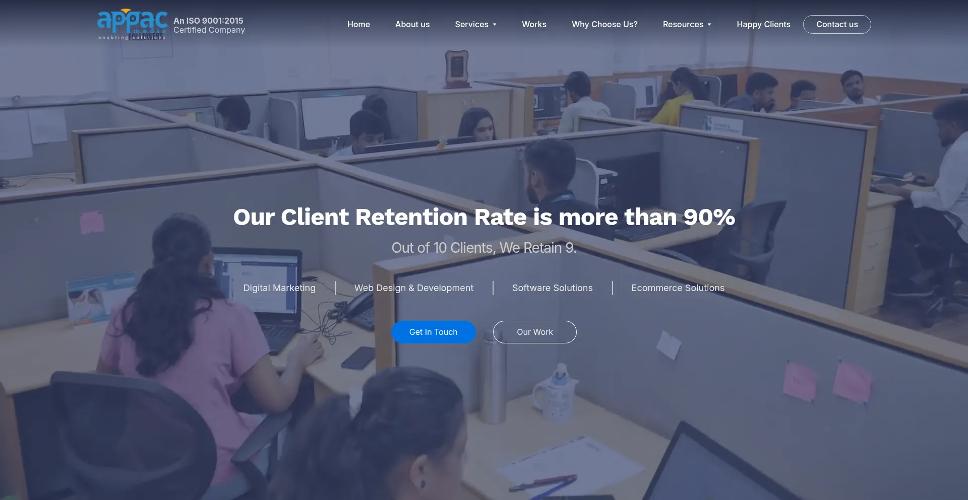 Website screenshot of Appacmedia.com
