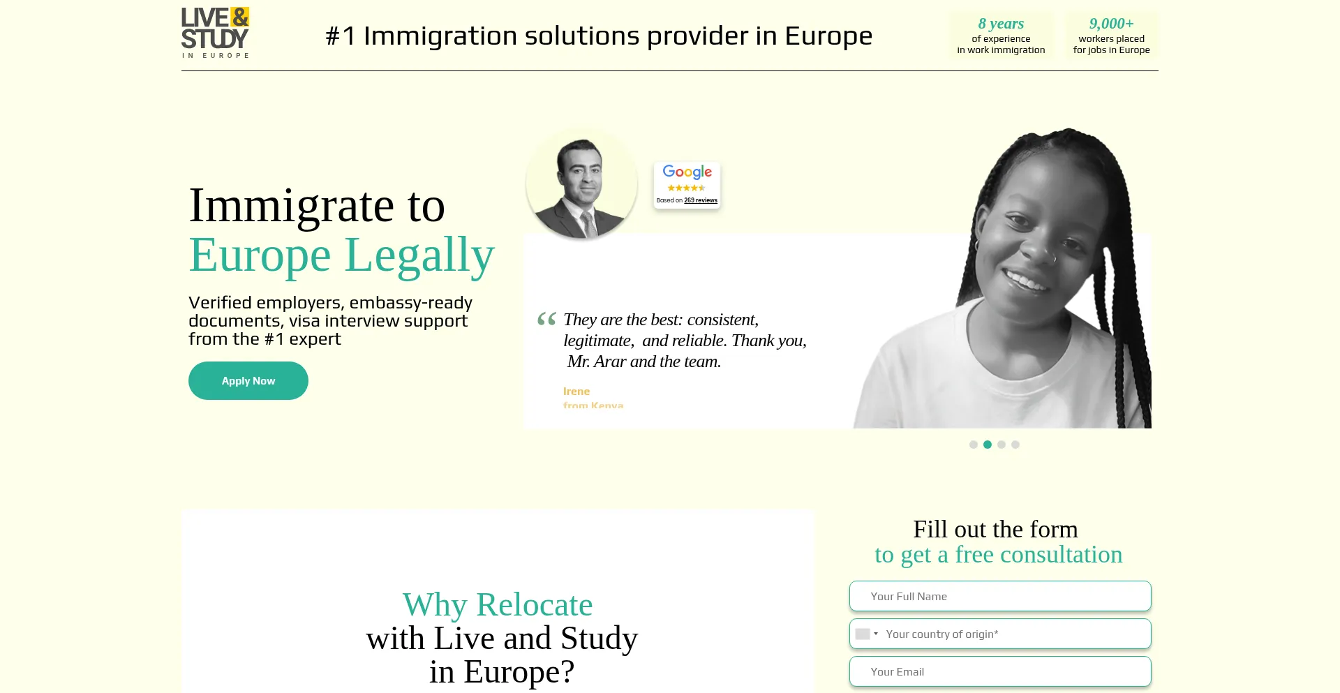 Apply.liveandstudy.eu