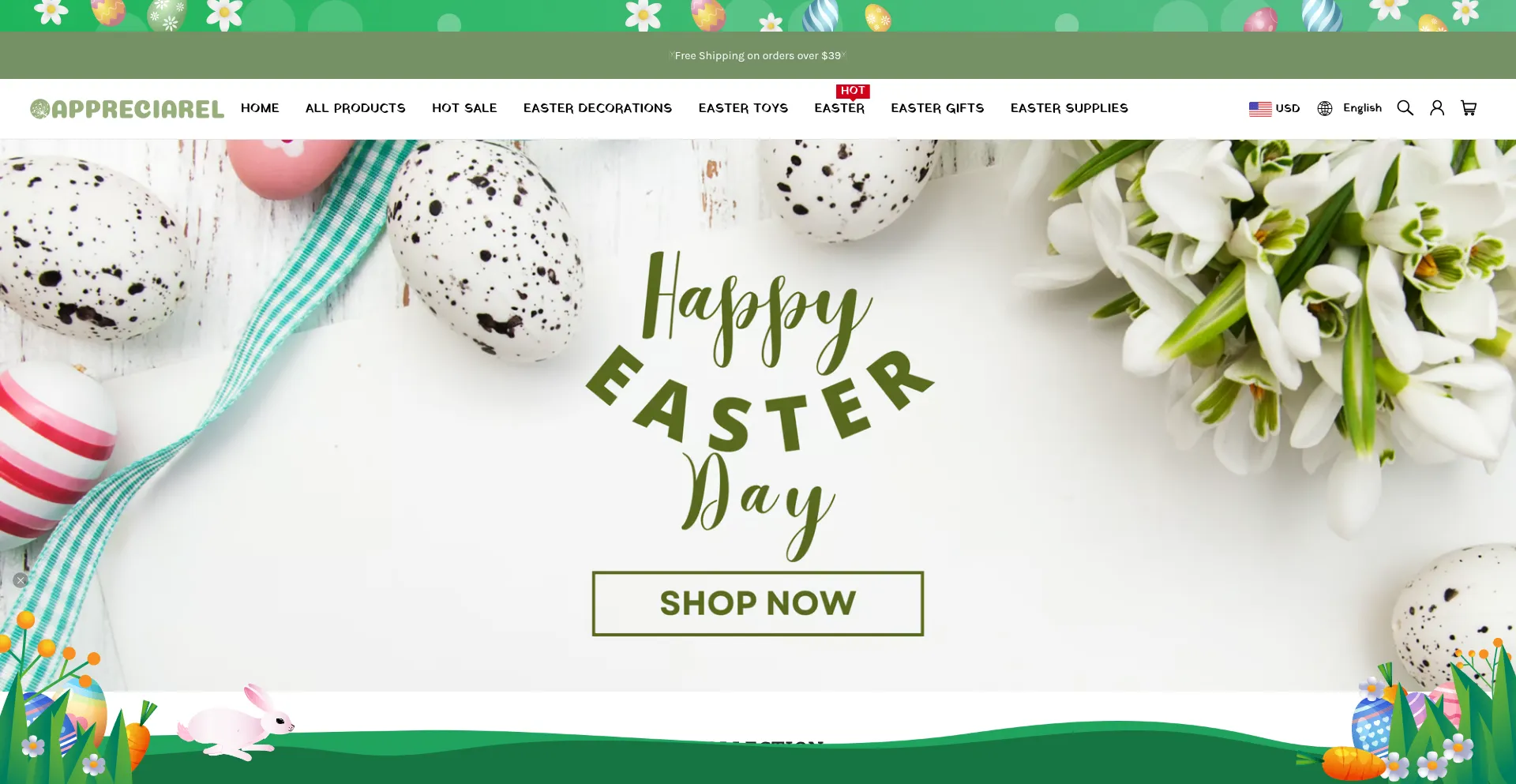 Website screenshot of Appreciarel.com