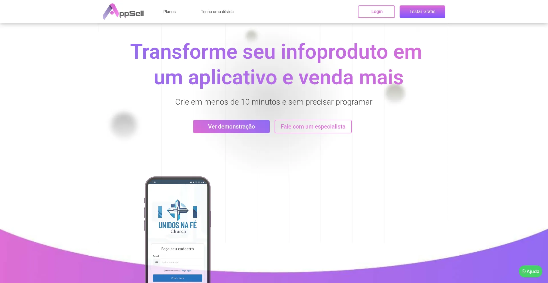 Website screenshot of Appsell-software.com