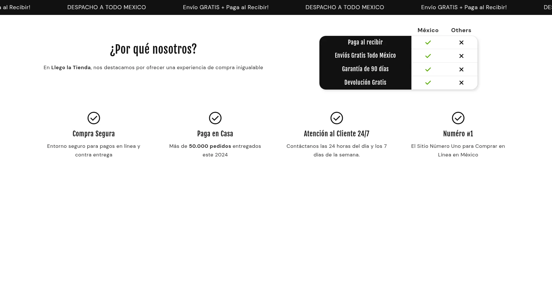 Website screenshot of Aquienmexico.com