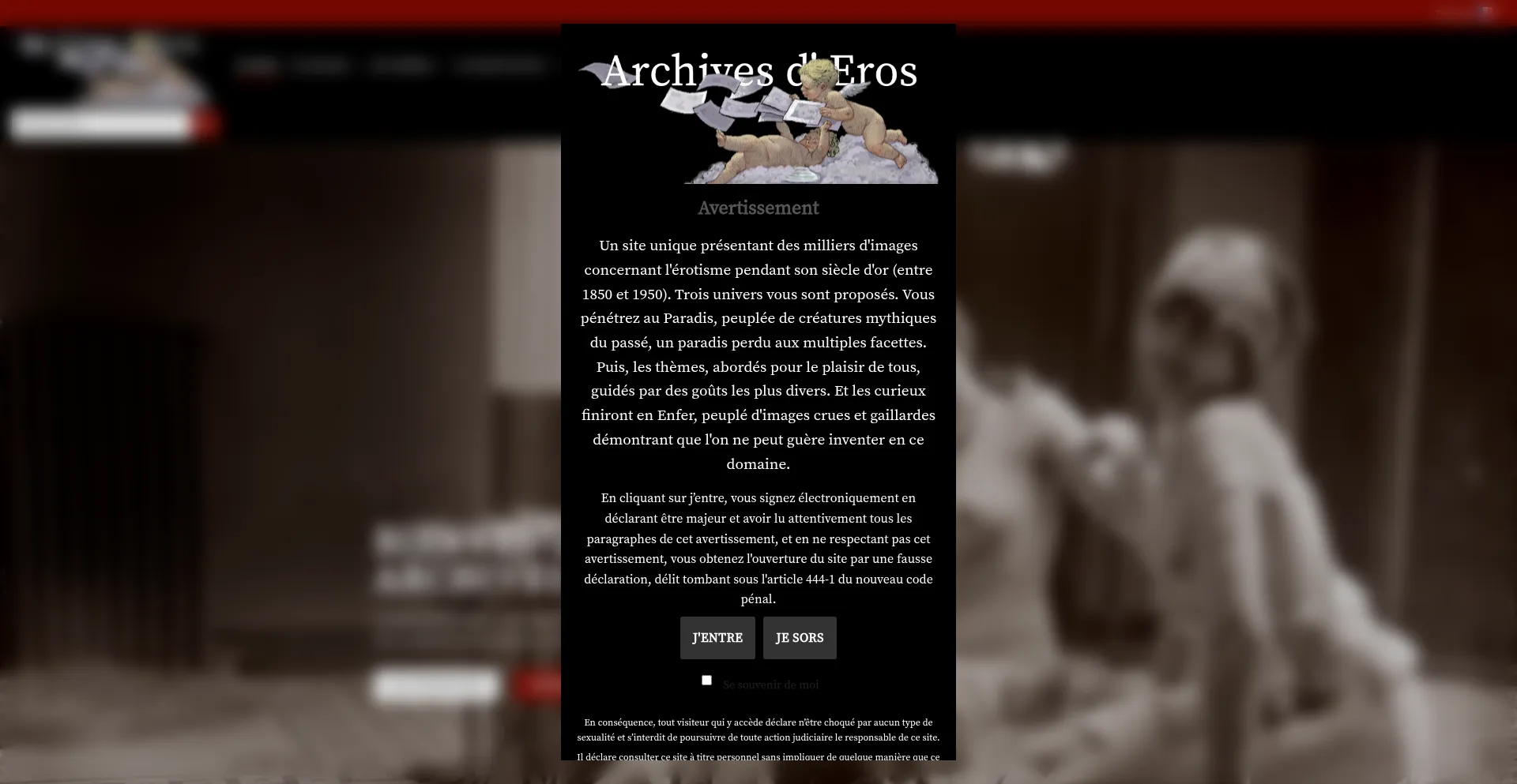 Website screenshot of Archivesderos.com