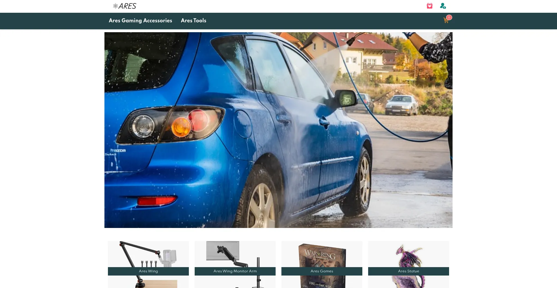Website screenshot of Aresusa.shop