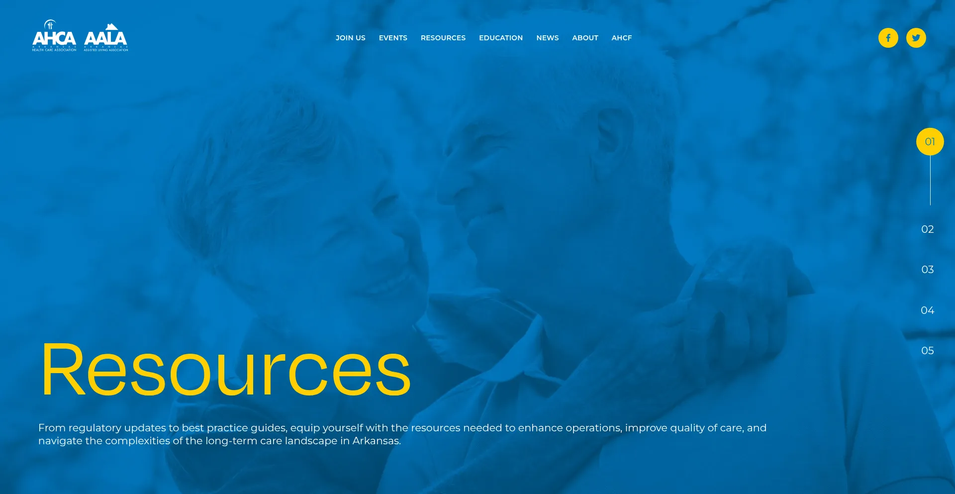 Website screenshot of Arhealthcare.com