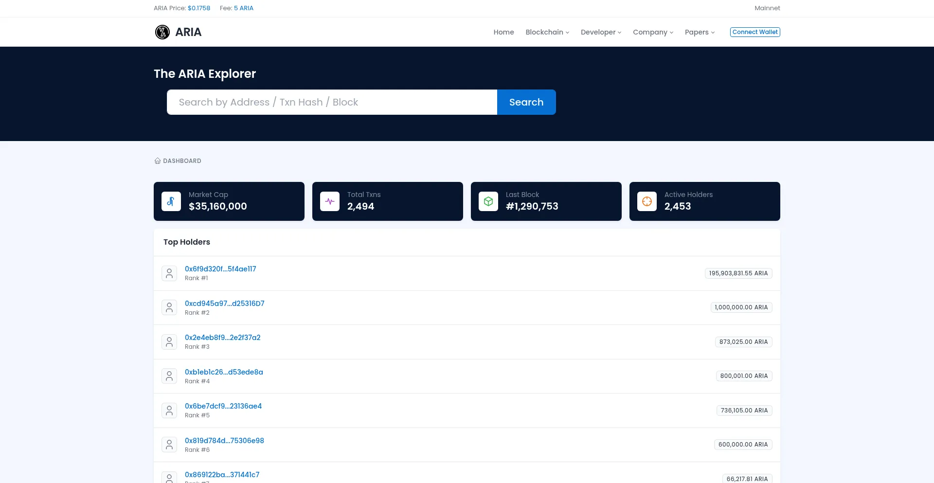 Ariaexp.com
