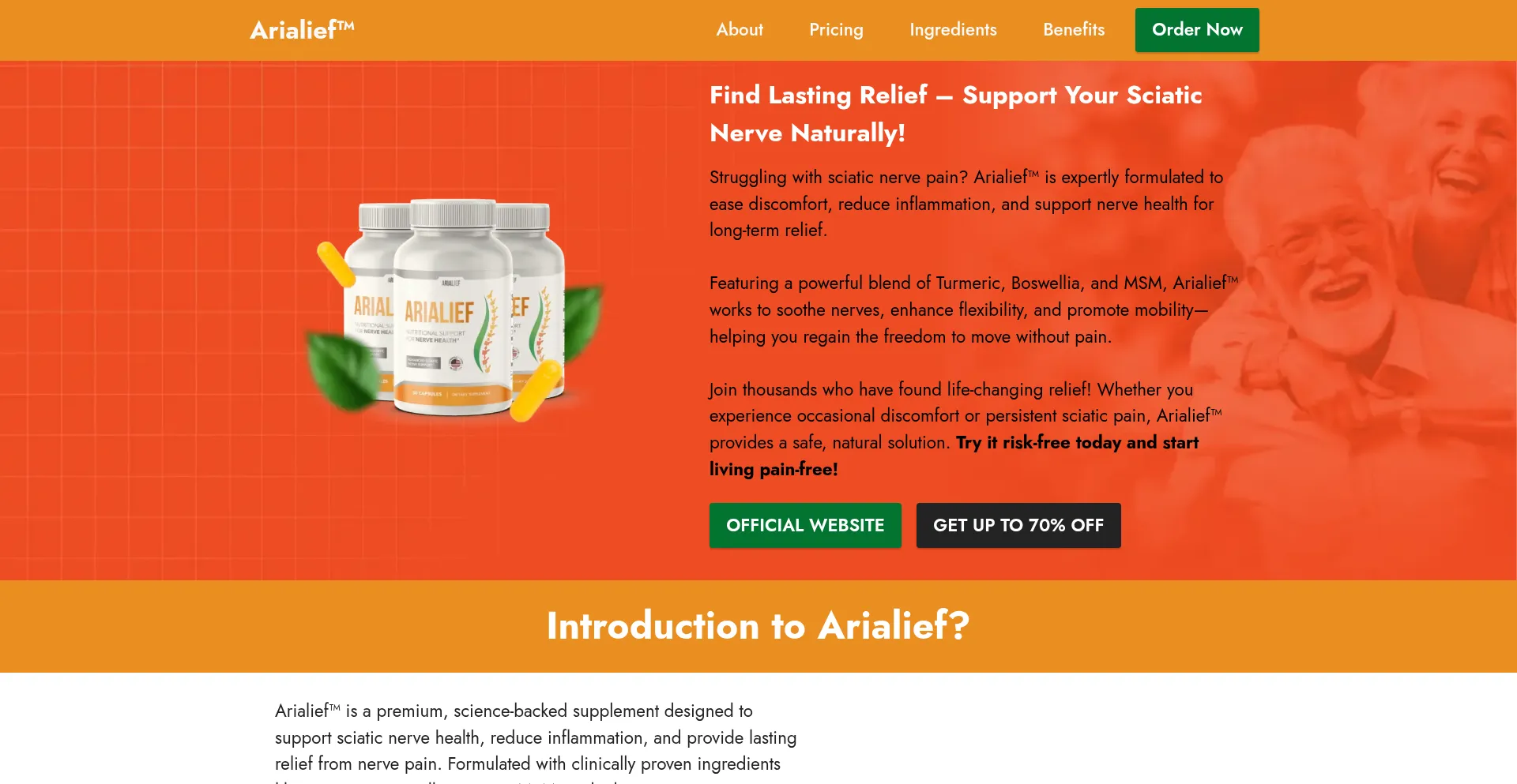 Website screenshot of Arialiefweb.us