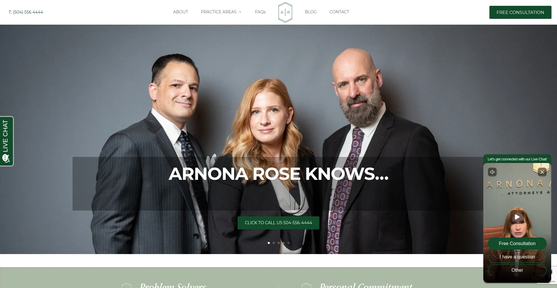 Website screenshot of Arnonarose.com