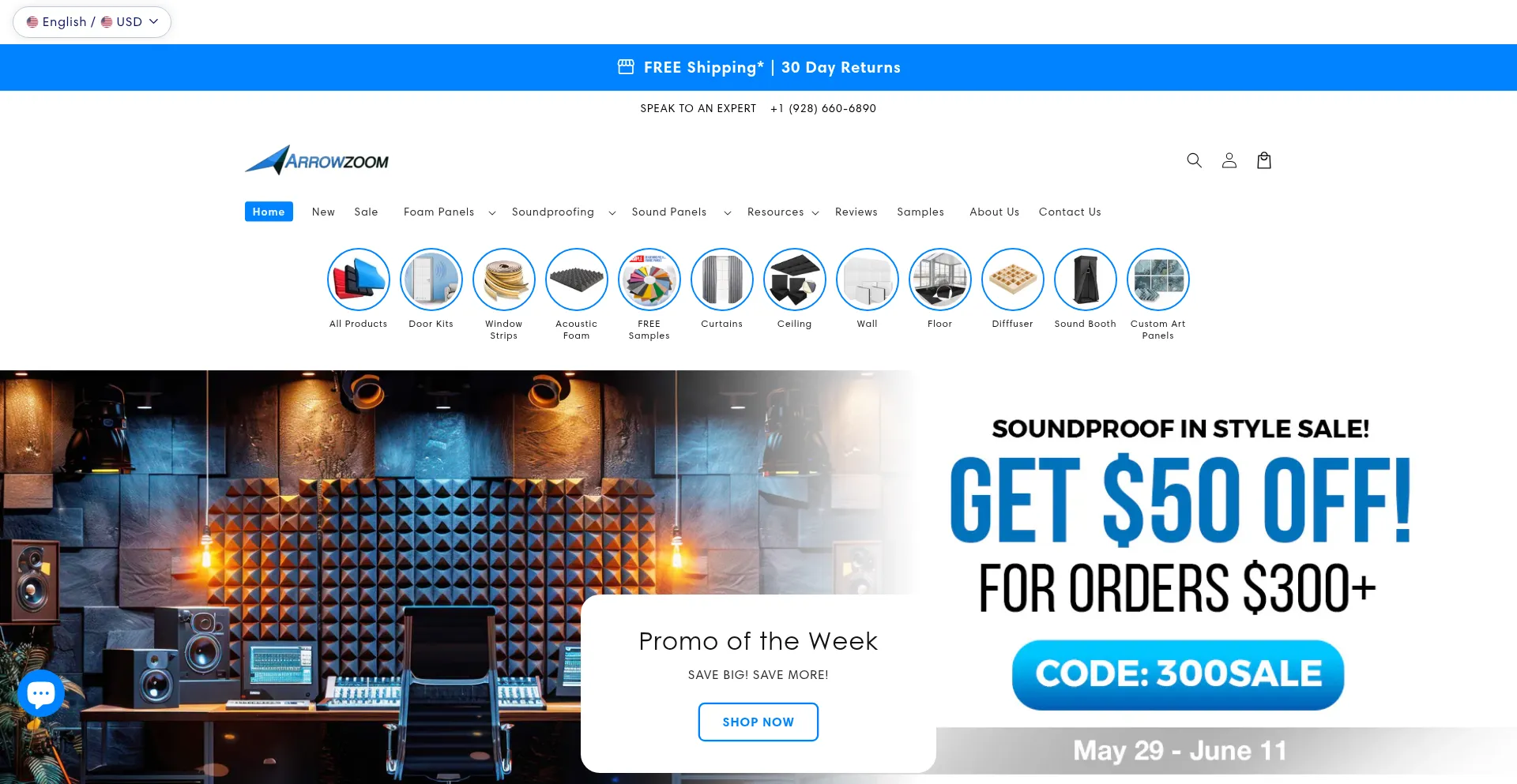 Website screenshot of Arrowzoom.com