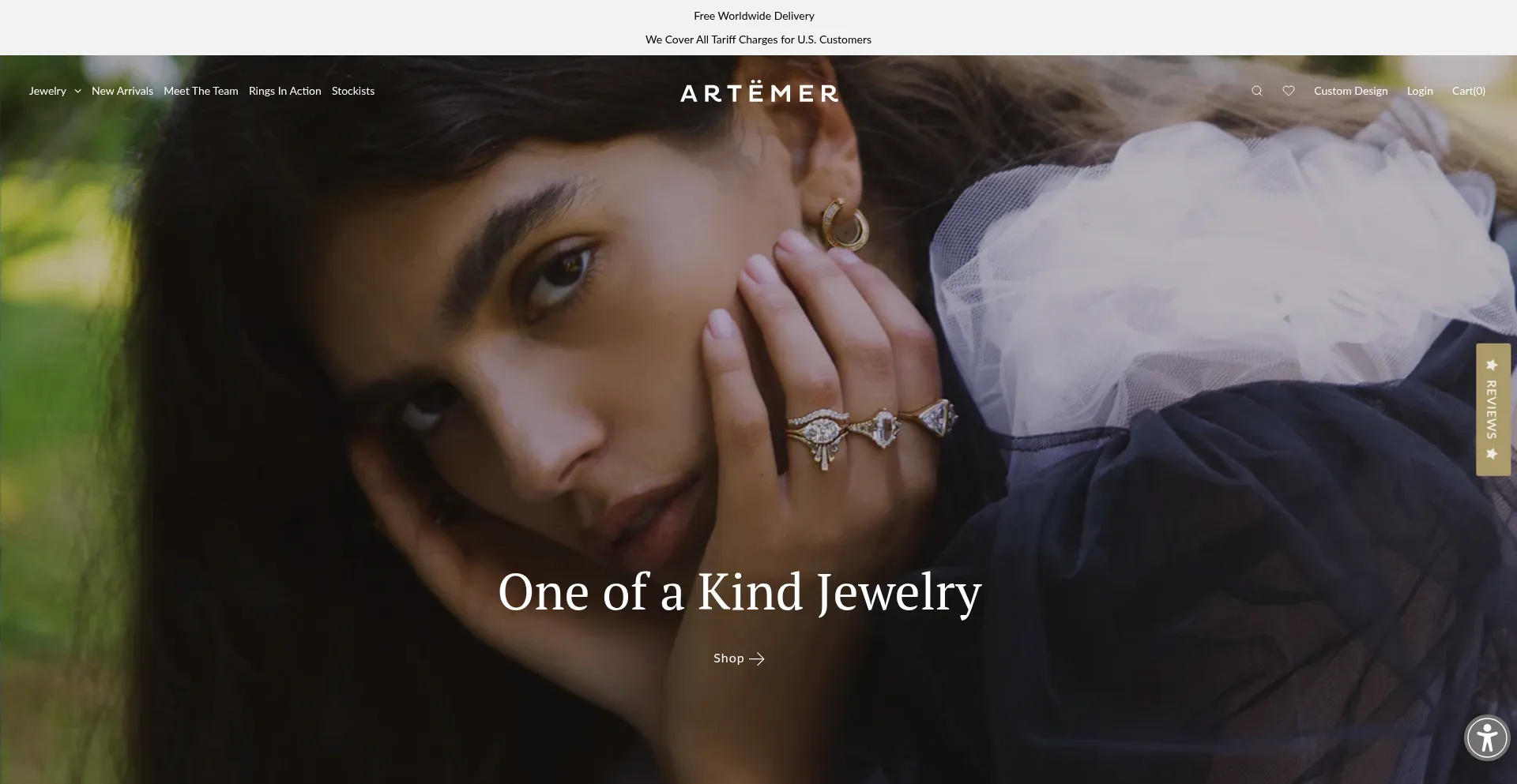 Website screenshot of Artemerstudio.com
