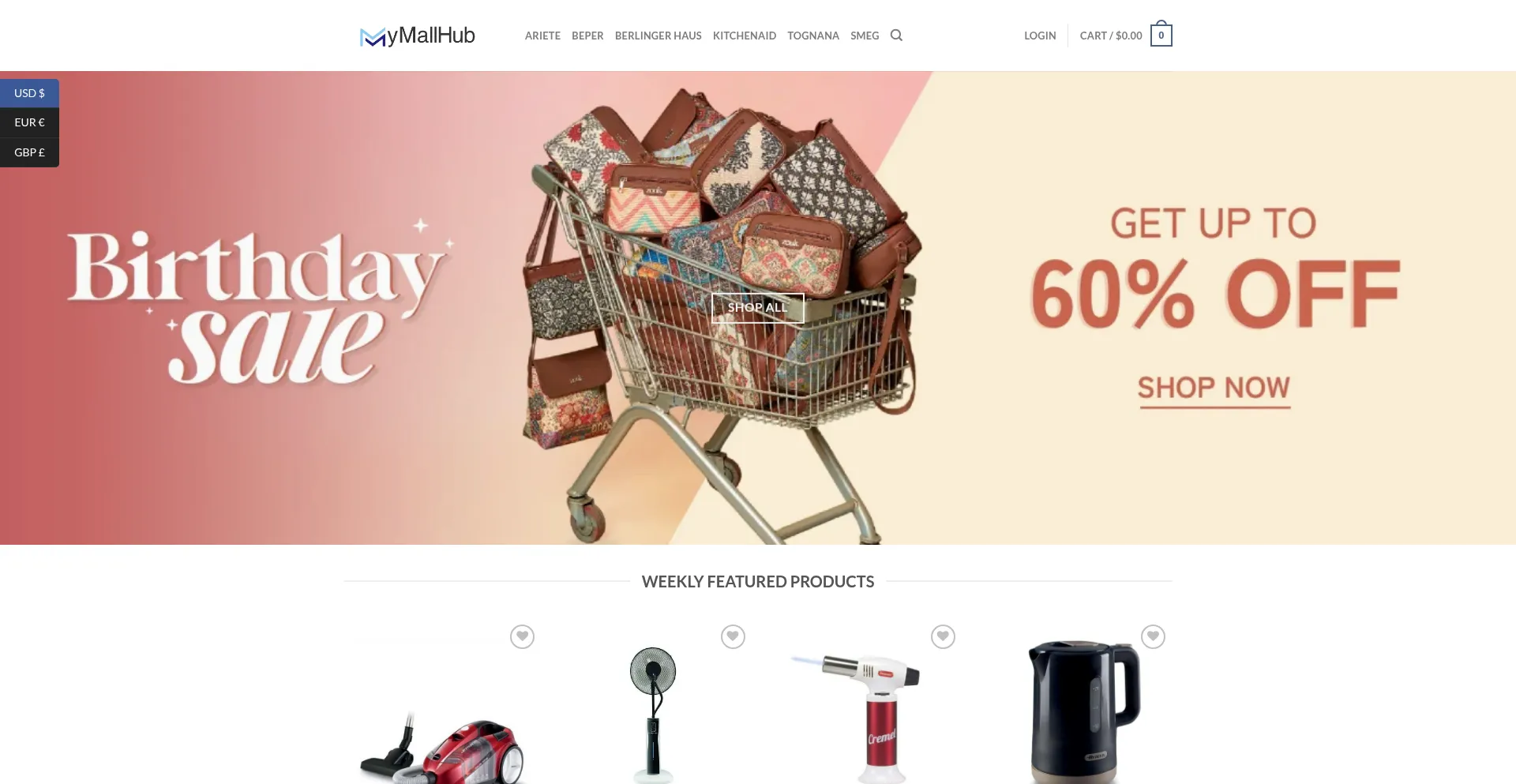 Website screenshot of Artisanvilla.shop