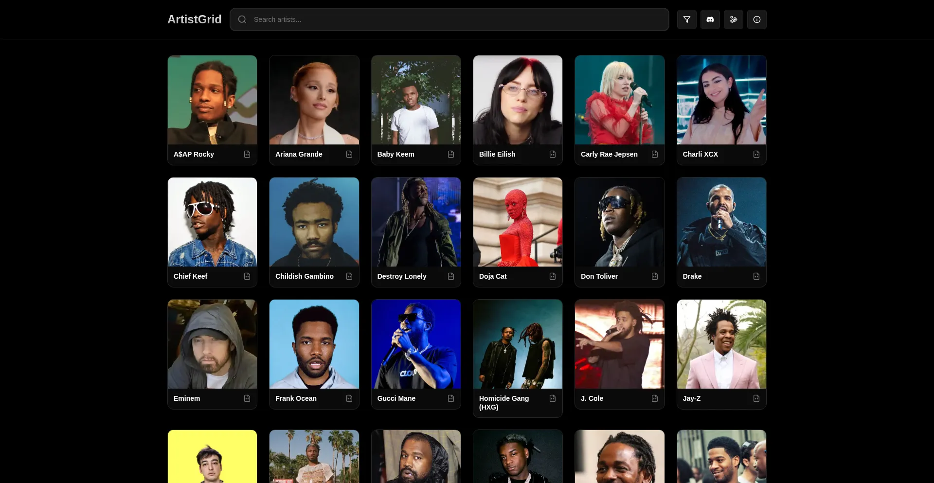 Artistgrid.cx