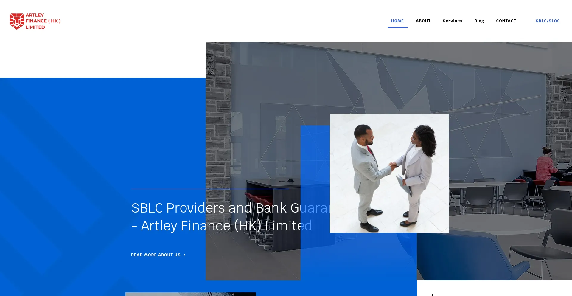 Website screenshot of Artleyfinance.com
